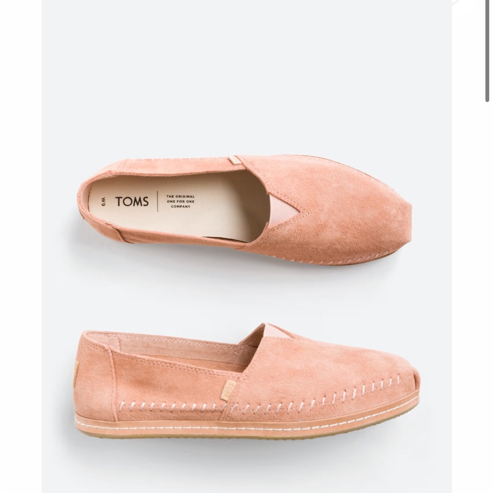 TOMS Blush Suede Loafers